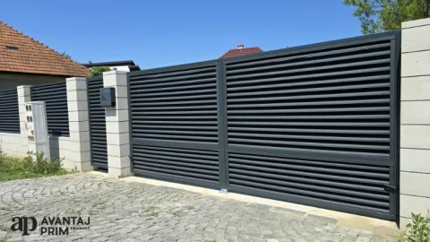 SISTEM GARD MODERNA TAUTII MAGHERAUS, RAL 7016 FINISAJ MAT 3D (2)