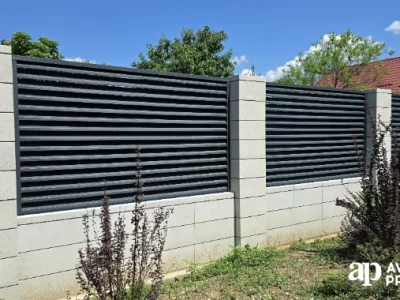 SISTEM GARD MODERNA TAUTII MAGHERAUS, RAL 7016 FINISAJ MAT 3D (5)